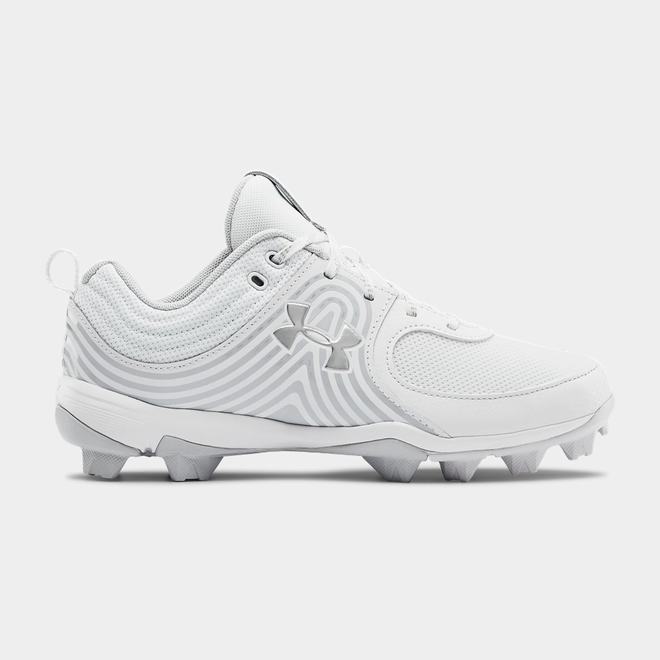 Under Armour Glyde RM - Damske Softball Obuv - Biele